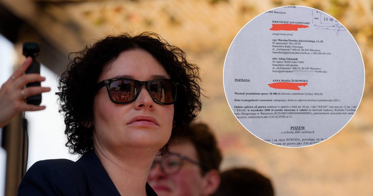 Gonciarz spotka się w sądzie z Żukowską. „Pozew był gotowy od paru miesięcy”