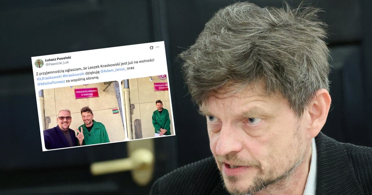 Kraskowski wyszedł na wolność. Wpłacono kaucję
