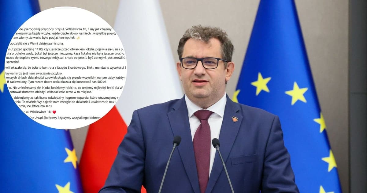 Szef skarbówki tłumaczy się z mandatu. Kara za sprzedaż wody i niewydanie paragonu