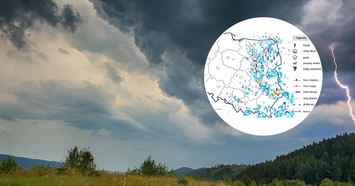 Będą burze, silny wiatr i sporo deszczu. IMGW wydał ostrzeżenia dla części kraju