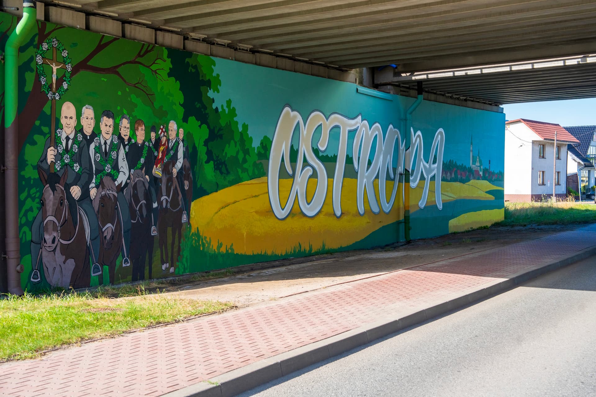 10.07.2026 Ostropa z nową wizytówką. Kolorowy mural nawiązuje do tradycji i wita w dzielnicy
