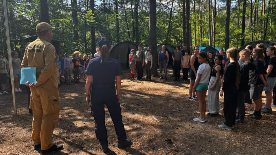 11:26 Policja i straż pożarna sprawdziły bezpieczeństwo harcerskich obozów w powiecie wałeckim