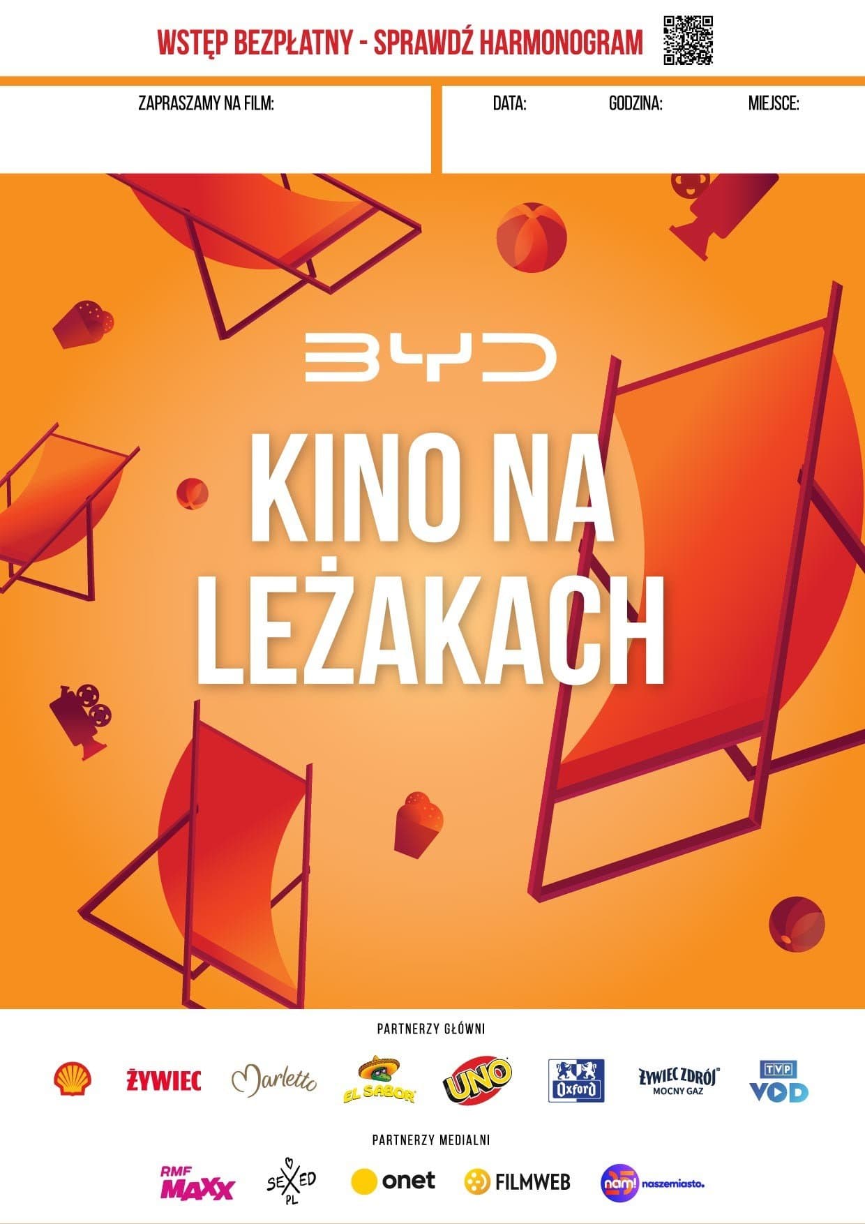 13 sierpnia 2026, 20:00 Kino na Leżakach Gryfice, Park Miejski, Bilety: 0 zł