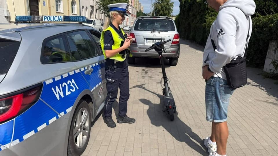 14 lipca 2026, 08:06 KOSZALIN Koszalińska drogówka kontrolowała użytkowników hulajnóg elektrycznych