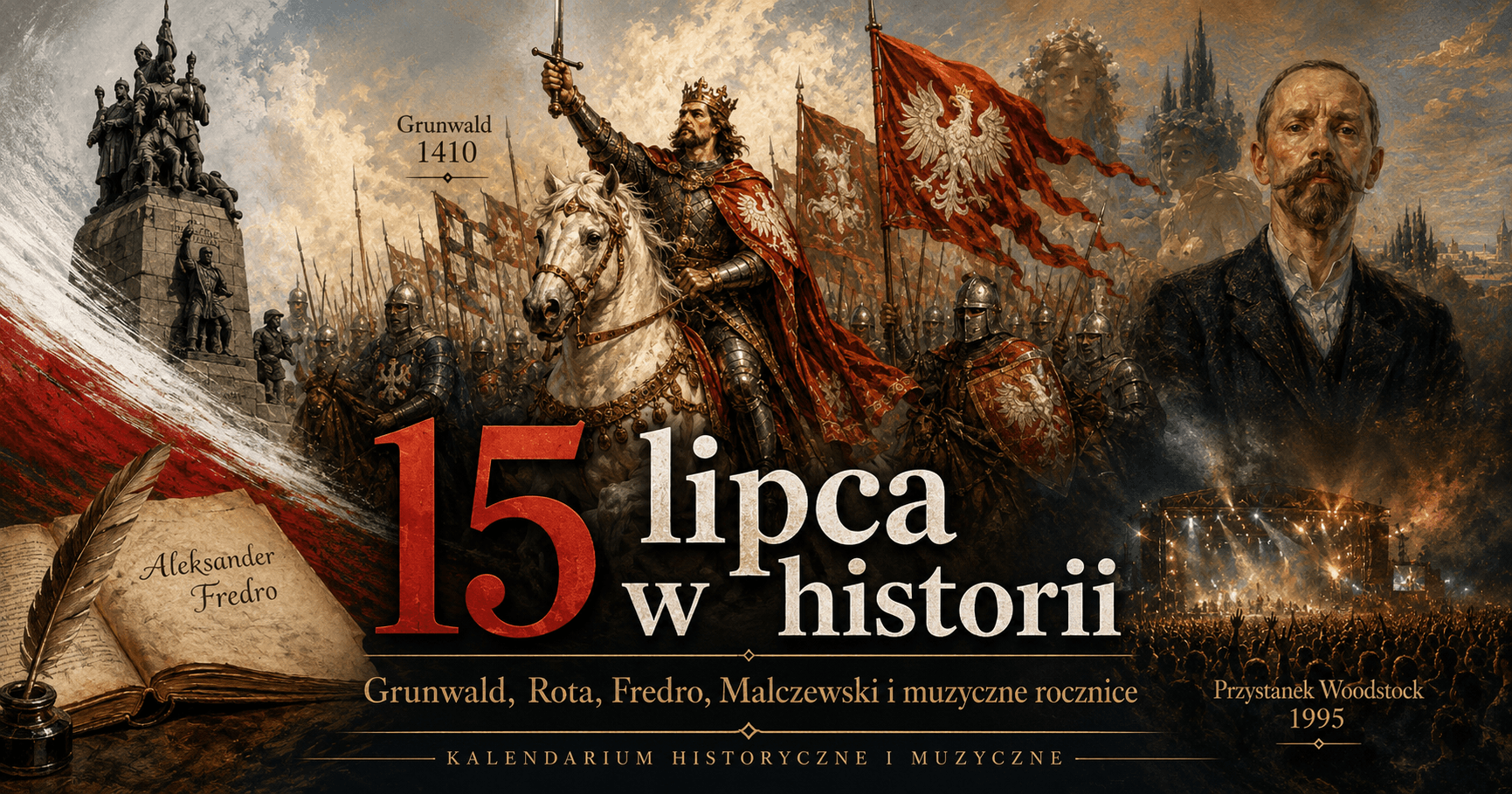 15 lipca w kraju i na świecie. Grunwald, „Rota”, epidemia ospy i muzyka, która zmieniała epoki
