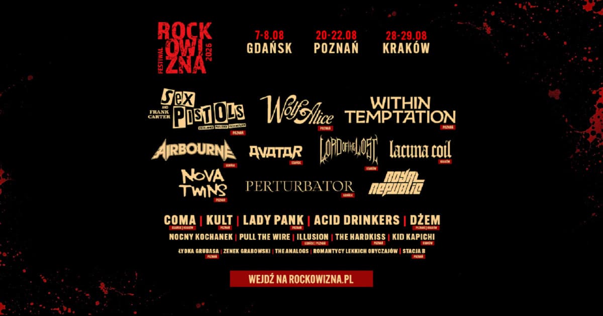•16:15 Bilety na Rockowiznę mają już swoich właścicieli. Sprawdź swoją skrzynkę e-mail!