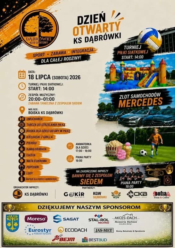 18.07 sobotaDzień otwarty z KS Dąbrówki