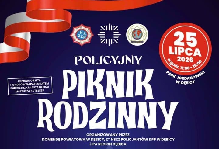 19 lipca 2026Policyjny piknik wypełni Park Jordanowski