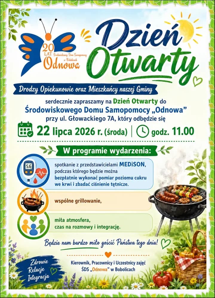 20 lat ŚDS „Odnowa” i dzień otwarty. Spotkanie w Bobolicach