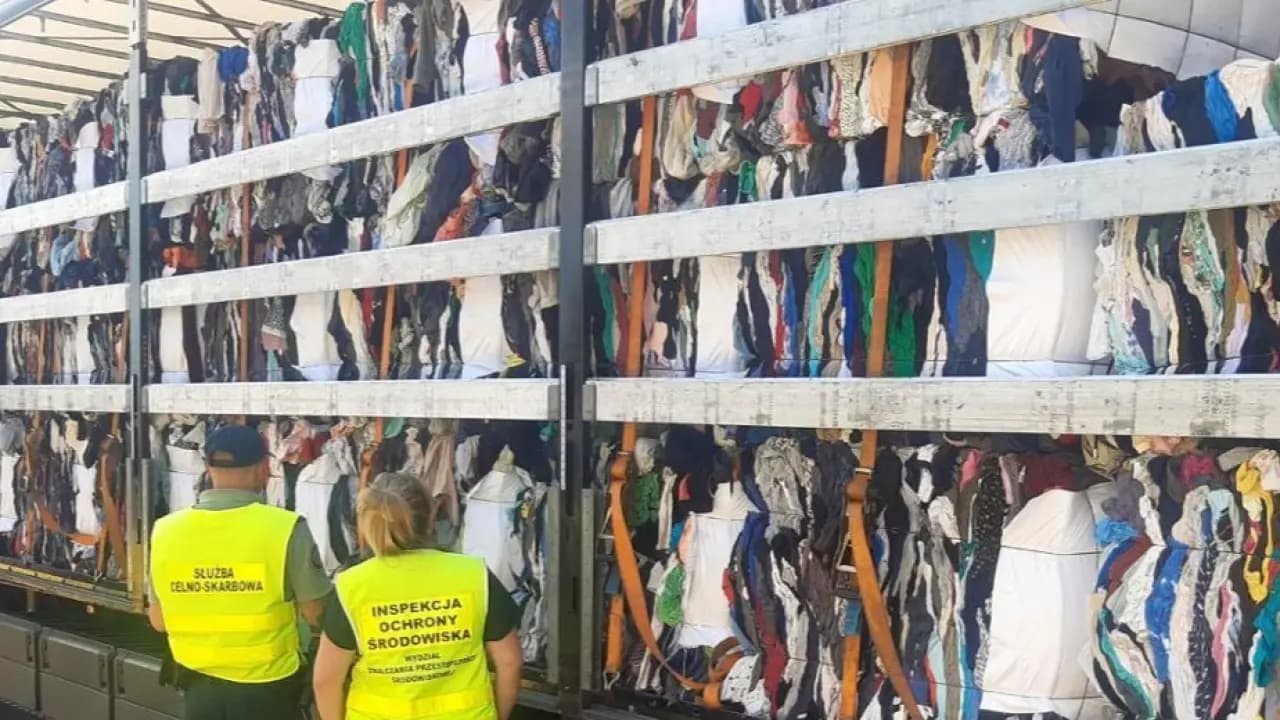 25 ton odpadów zatrzymanych na A4. Nielegalny transport jechał z Belgii do Czech