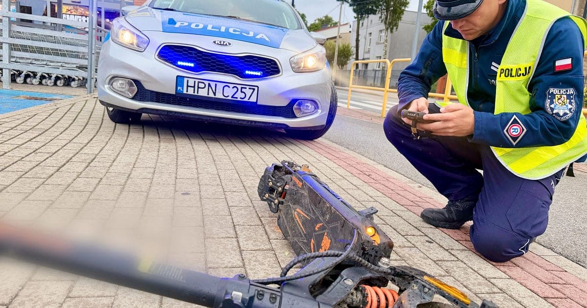 3 promile na hulajnodze w Wejherowie. Posypały się mandaty