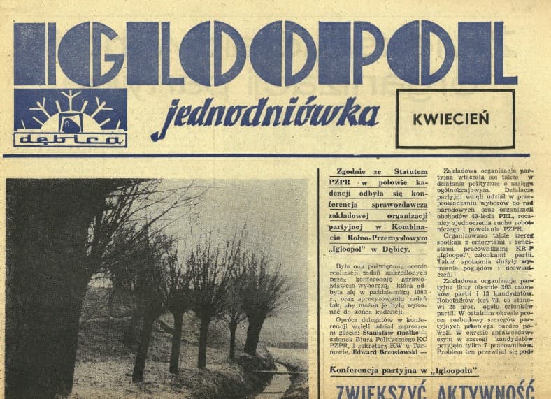 39 lat temu w dębickiej prasie, czyli gazetka Igloopolu – nr 1 1987