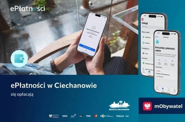 7 lipca 2026Ciechanów uruchamia ePłatności. Podatki da się opłacić w telefonie