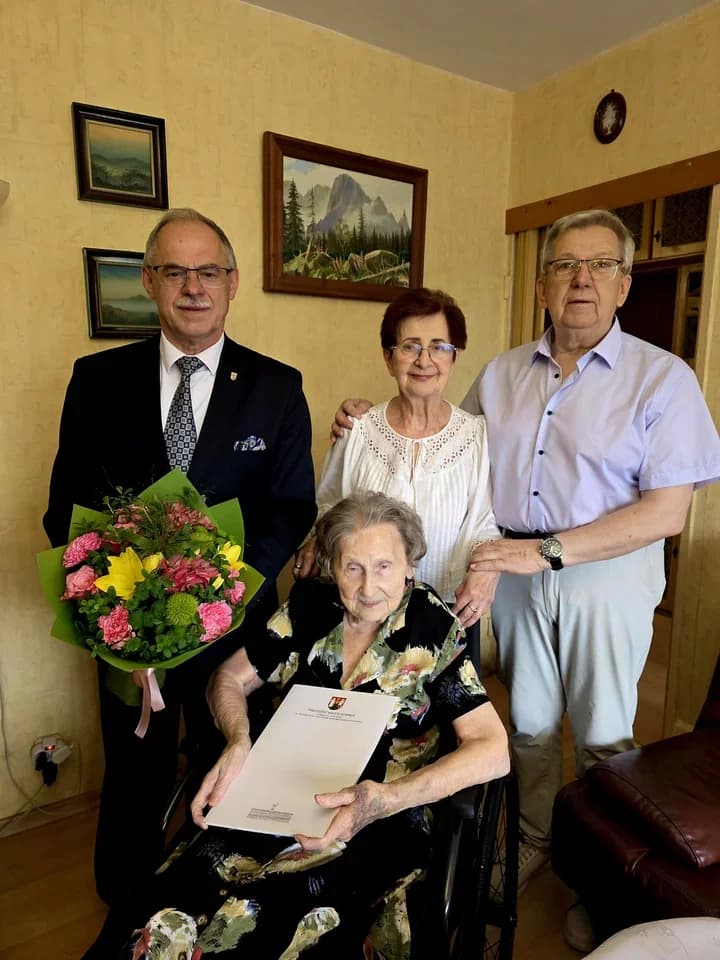 7 lipca 2026W Suwałkach świętowano setne urodziny. Prezydent przyjechał z życzeniami