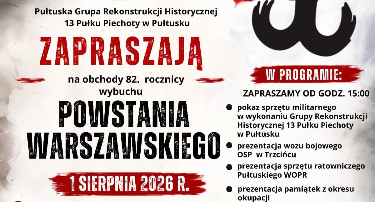 82. rocznicy wybuchu Powstania Warszawskiego. Dzieci z Bramy zapraszają