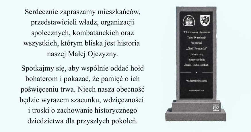 85. rocznica powstania TOW Gryf Pomorski w Czarnej Dąbrowie