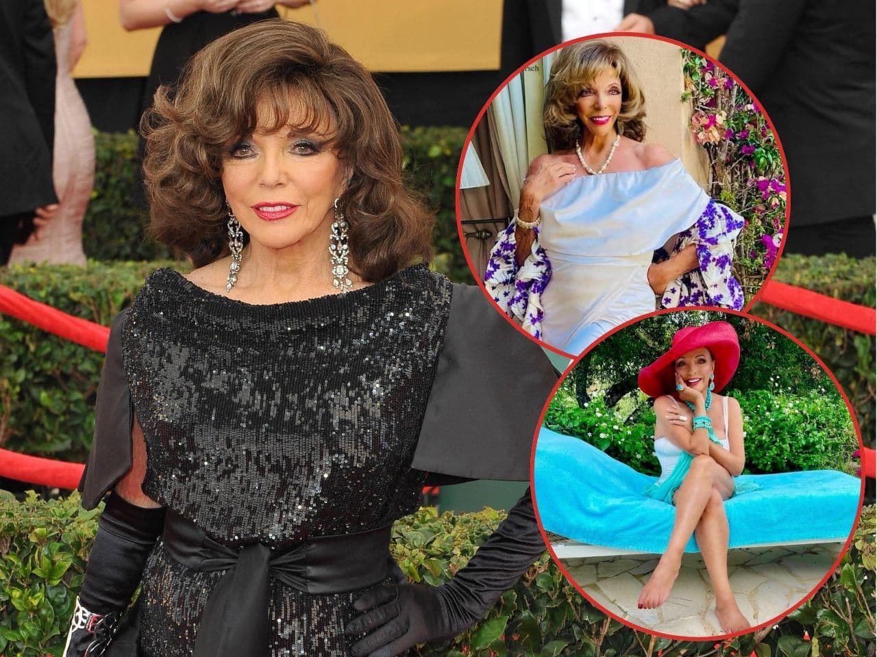 93-letnia Joan Collins zachwyca w Saint-Tropez