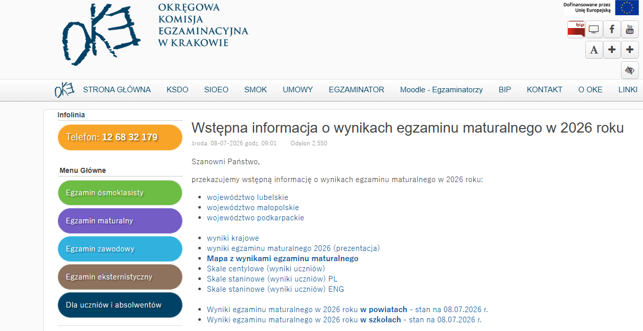 Absolwenci niżańskich szkół ponadpodstawowych poznali wyniki egzaminów maturalnych 21/07/2026,