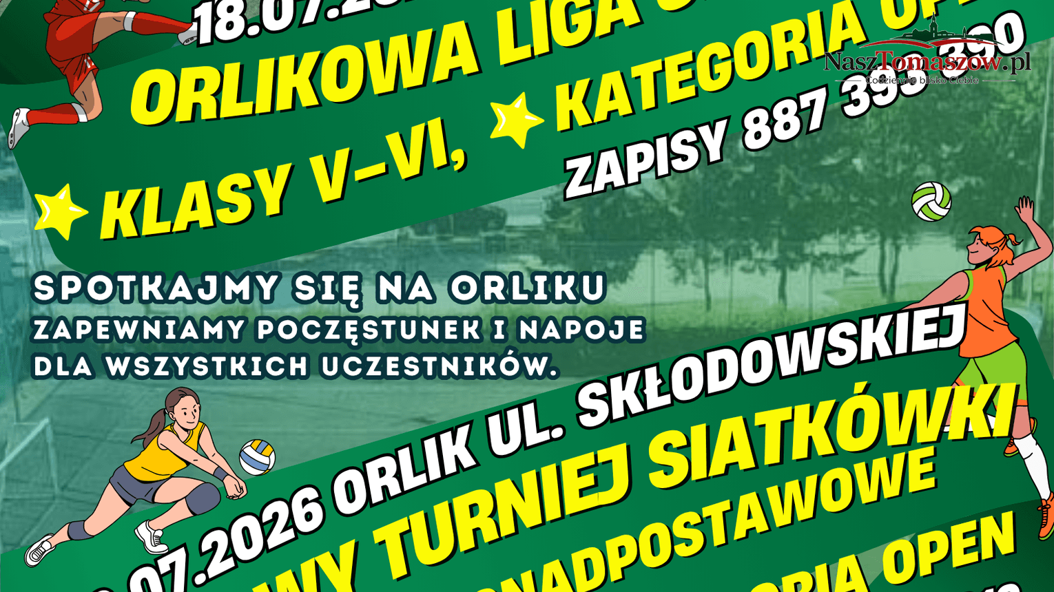 Aktywny Orlik w Opocznie. Letnie turnieje dla młodzieży i dorosłych