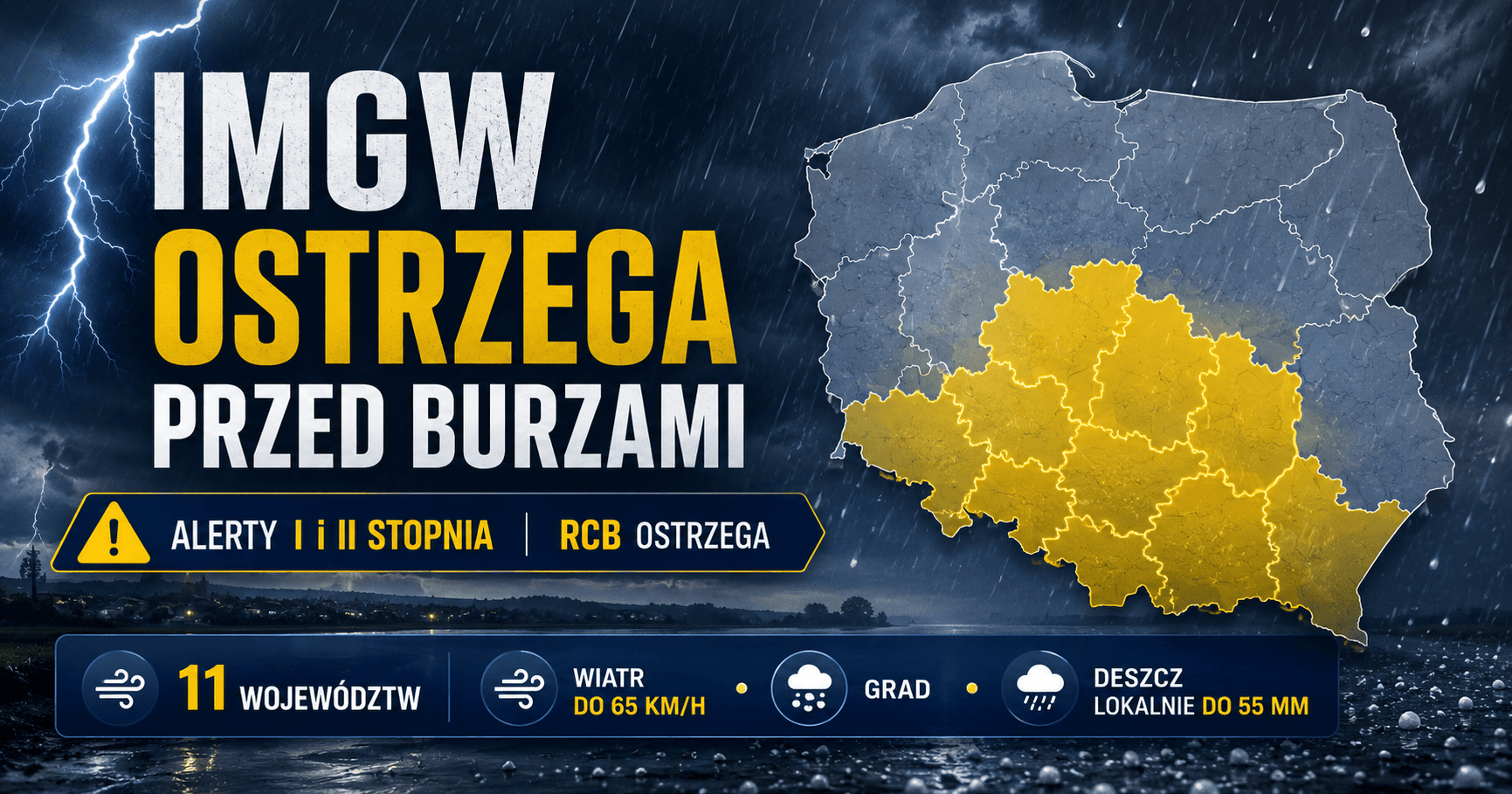 Alert RCB dla mieszkańców powiatu tomaszowskiego