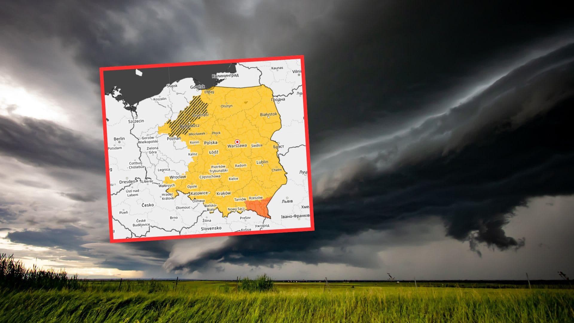 Alerty dla 14 województw. Uwaga na dynamiczną pogodę!