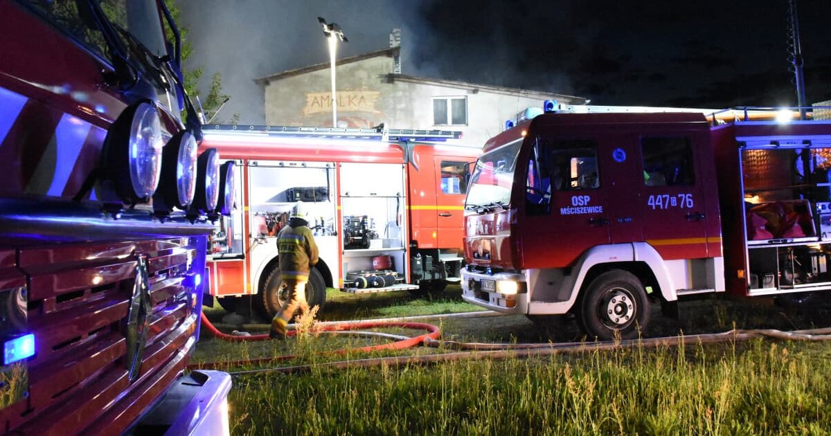 • Amalka. Poważny pożar na terenie jednego z gospodarstw