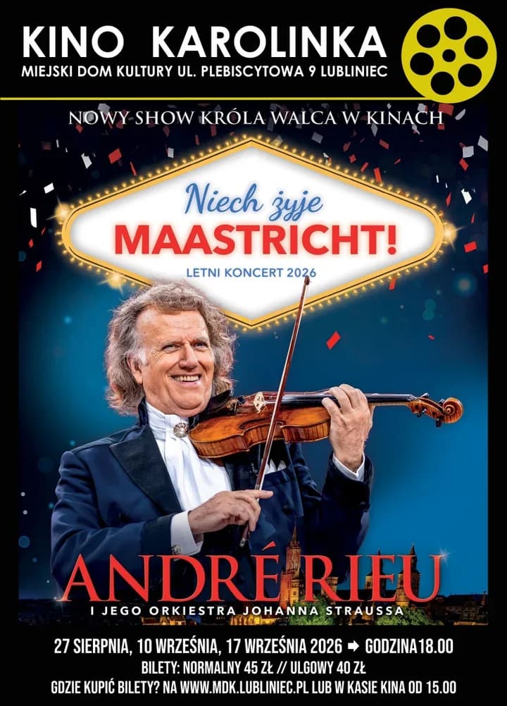 André Rieu wraca do Karolinki - Lubliniec znów zatańczy w rytmie Maastricht