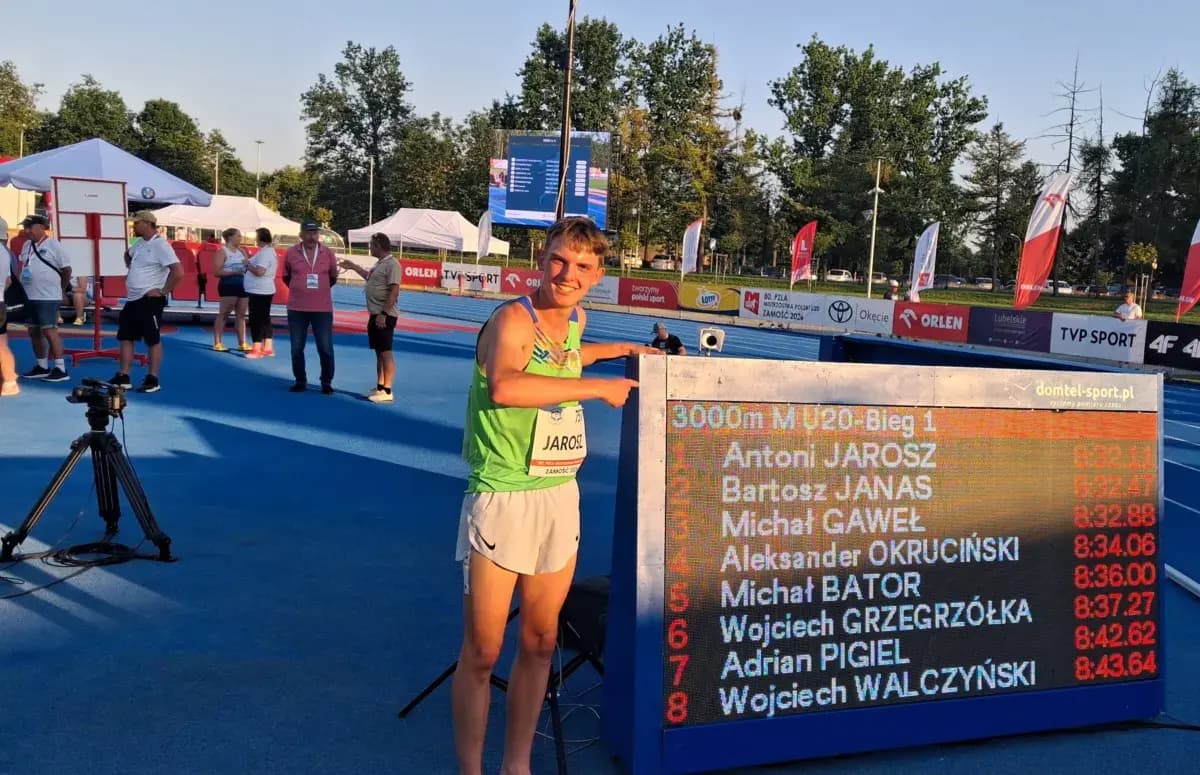 Antoni Jarosz z WMLKS Pomorze Stargard wybiegał w Zamościu mistrzostwo Polski