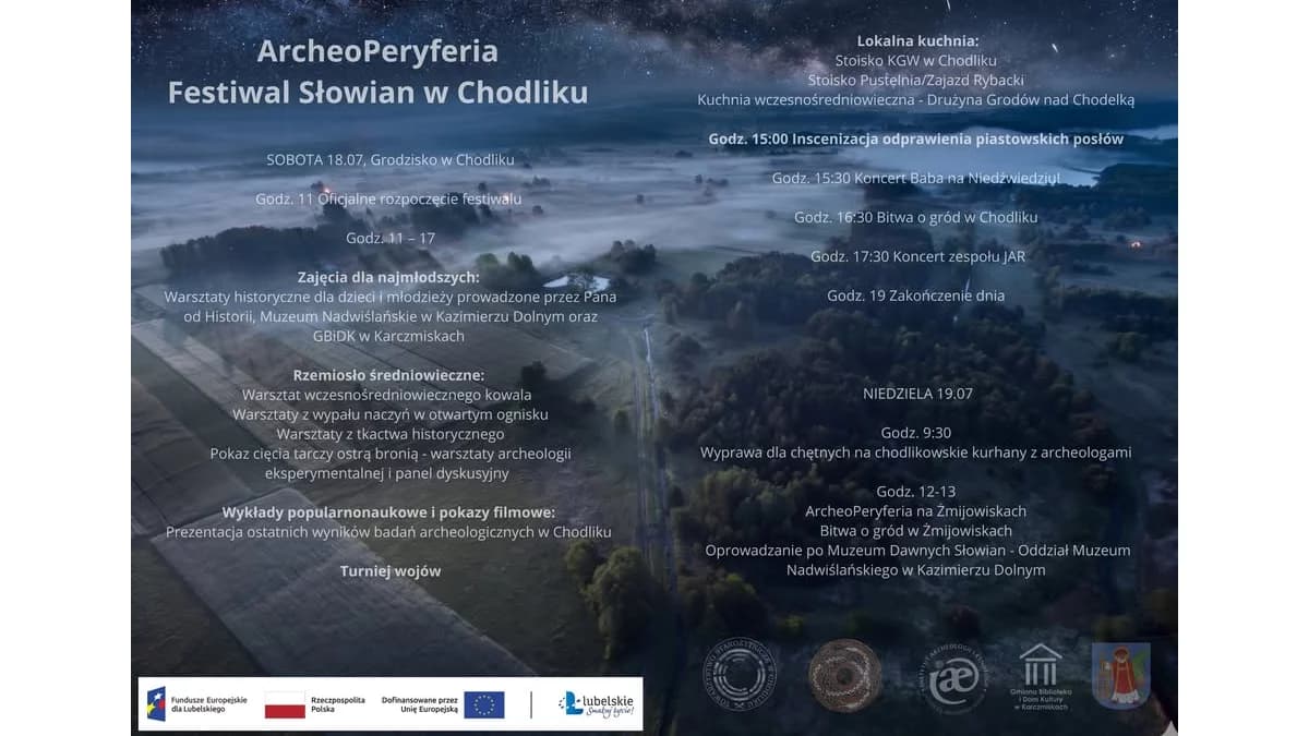 ArcheoPeryferia 2026. Festiwal Słowian ponownie zawita do Ch...