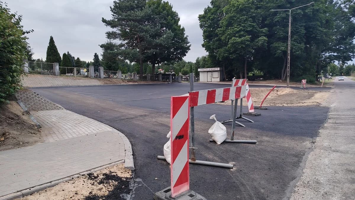Autobusy wrócą na trasę pod cmentarz w Ostródzie — zatoka już na ukończeniu
