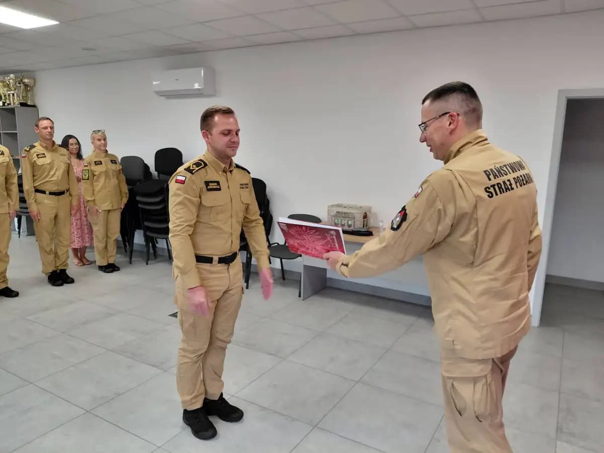 Awans w Komendzie Powiatowej Państwowej Straży Pożarnej w Oleśnicy