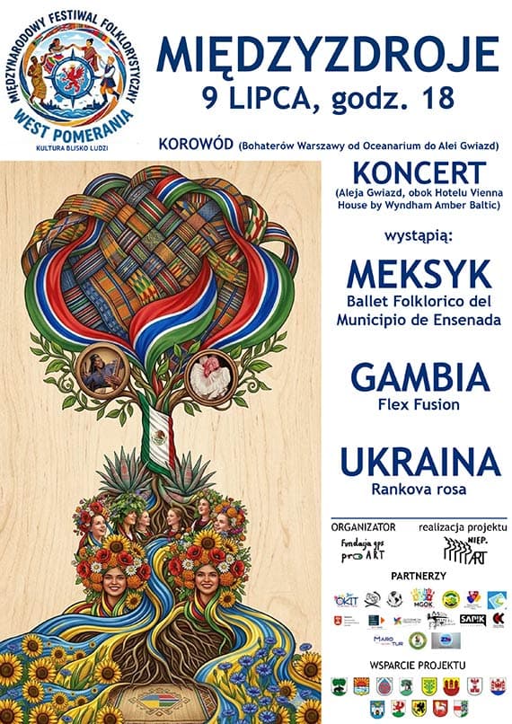 Barwny świat folkloru zawita do Międzyzdrojów. Korowód i koncert w Alei Gwiazd