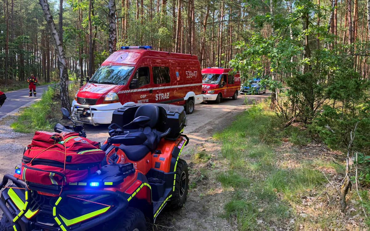 Blisko pięć godzin poszukiwań. W akcji strażacy i policja
