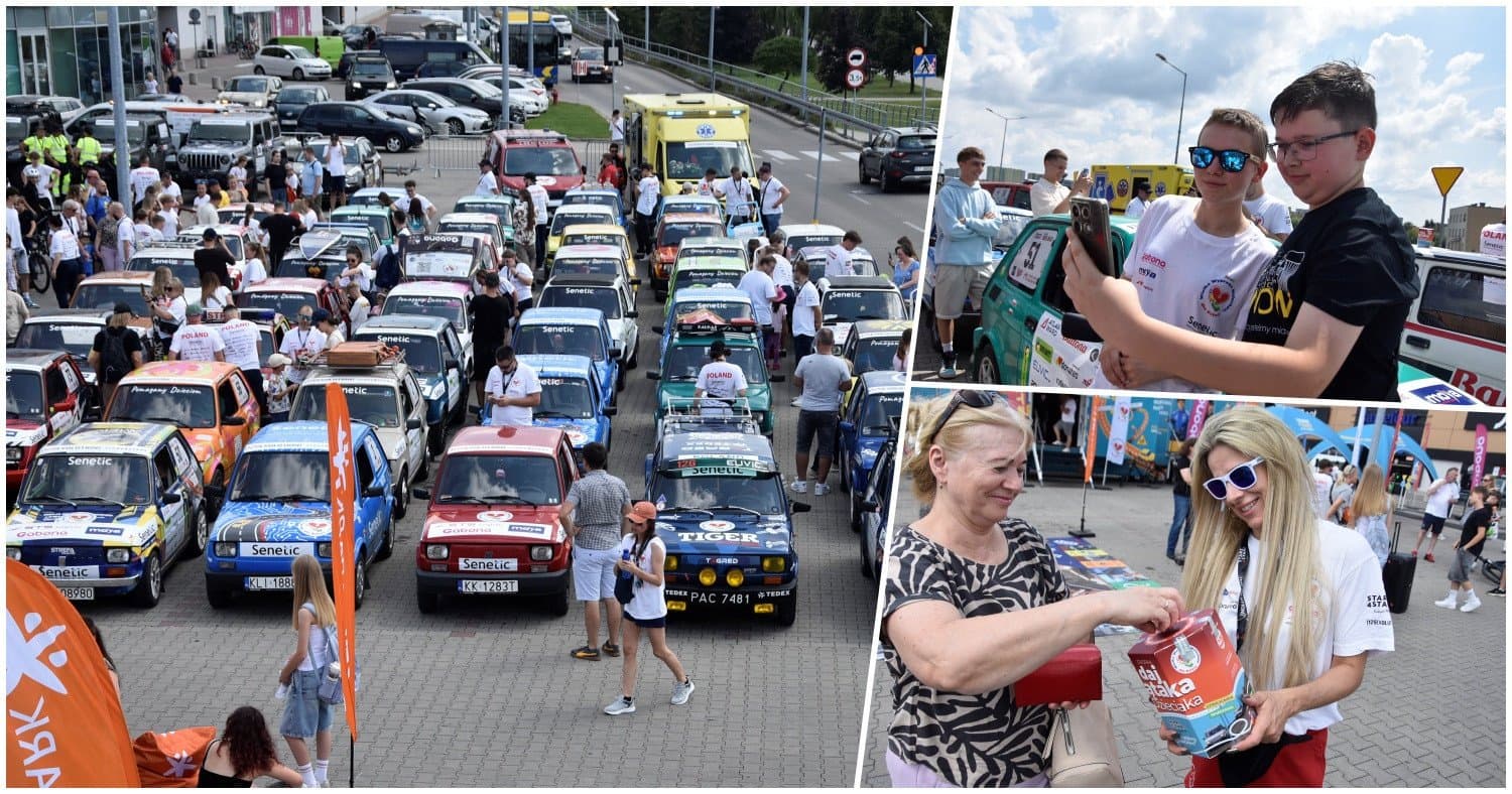 Blisko sto maluchów zaparkowało pod Gemini Park Tarnów! To była wspaniała akcja!