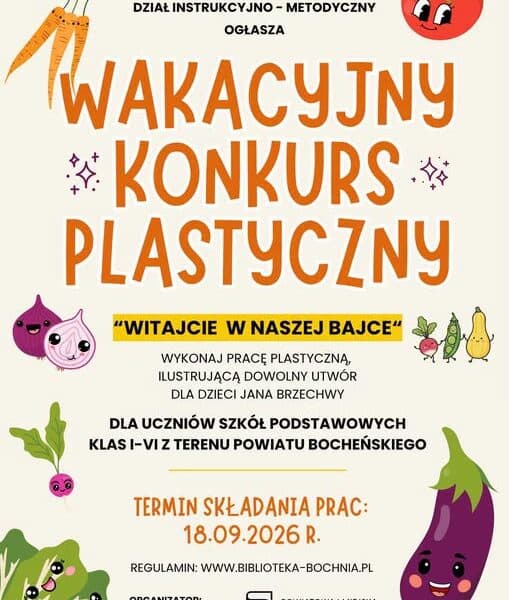 BOCHNIA. Wakacyjny konkurs plastyczny w bocheńskiej bibliotece