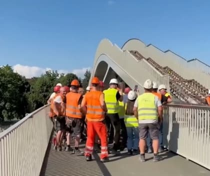 Chodzili, biegali, skakali – kładka Kazimierz – Ludwinów po testach dynamicznych