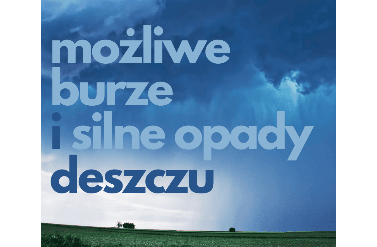 Cieszyn: Ostrzeżenie przed burzami i silnymi opadami