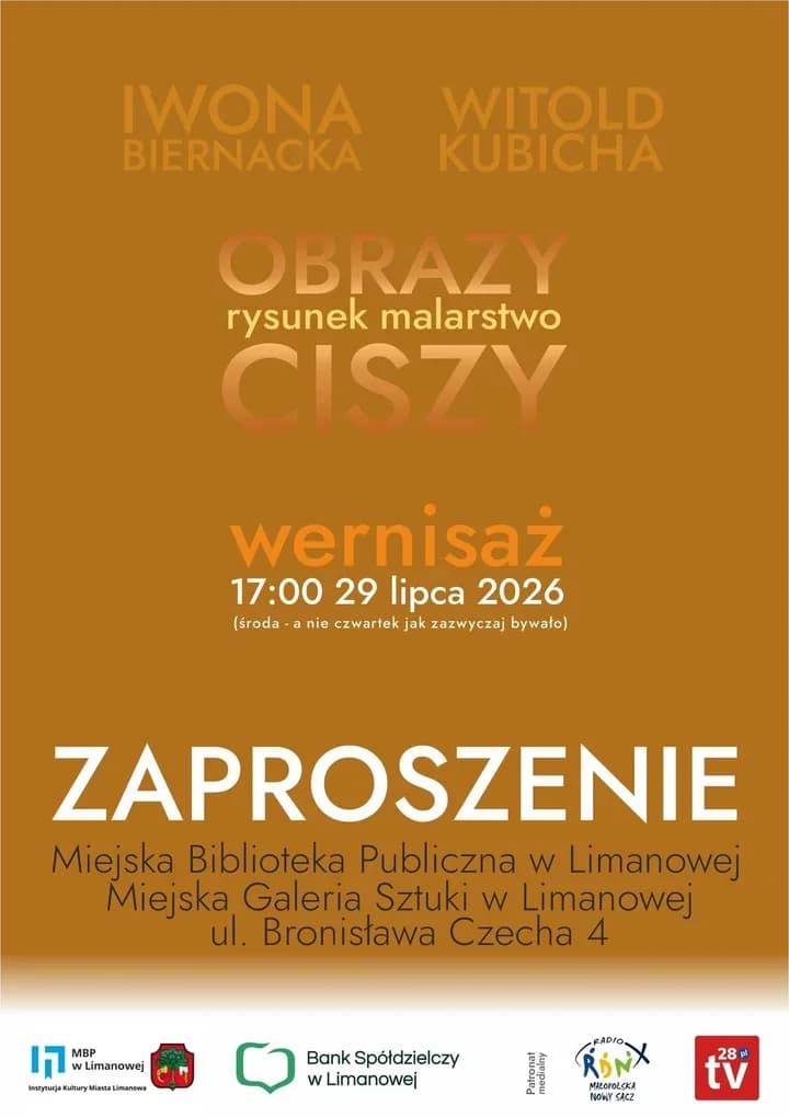 Cisza zamknięta w kresce i kolorze. Nowa wystawa w Limanowej