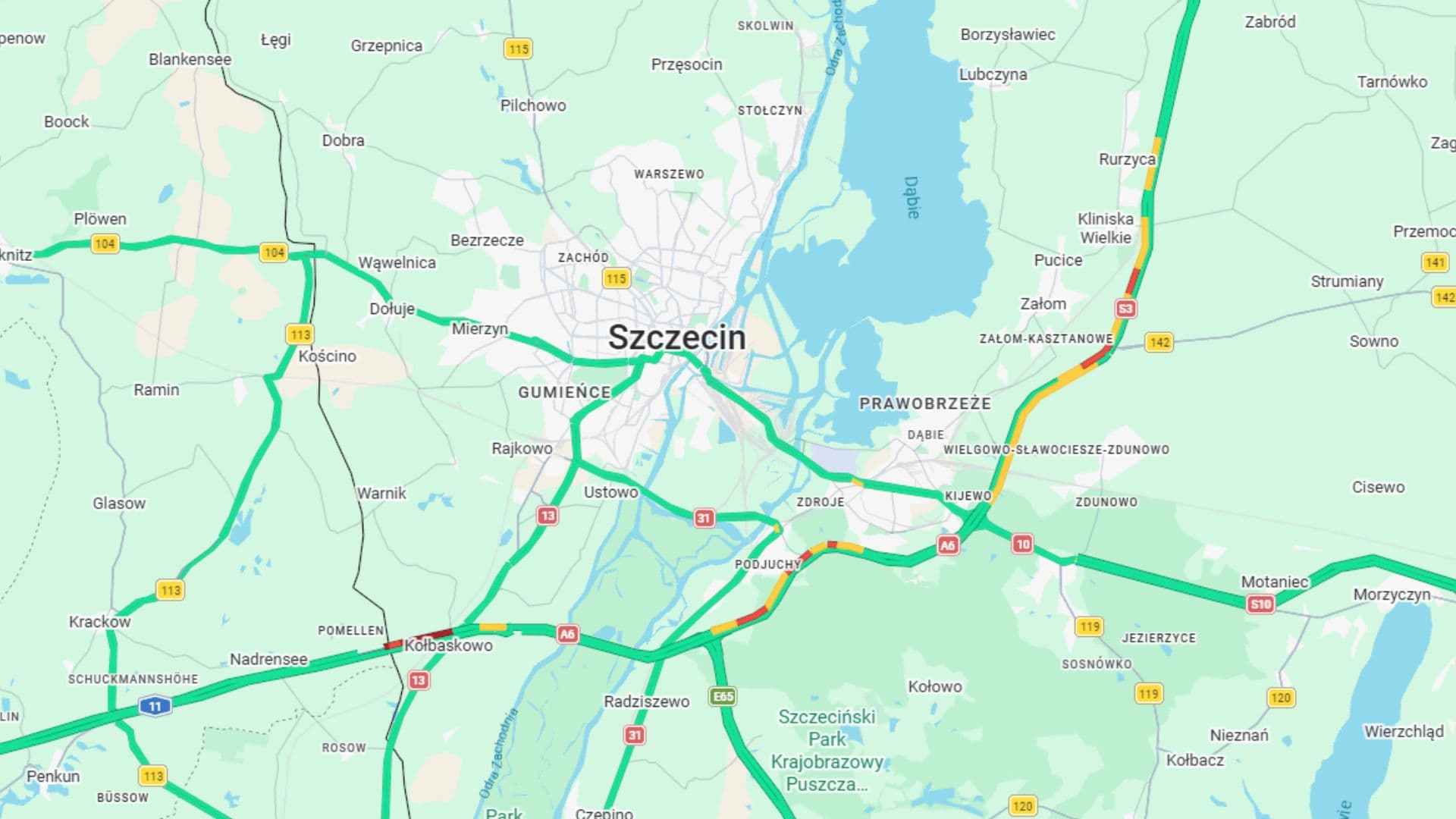 Coraz więcej utrudnień na zachodniopomorskich drogach