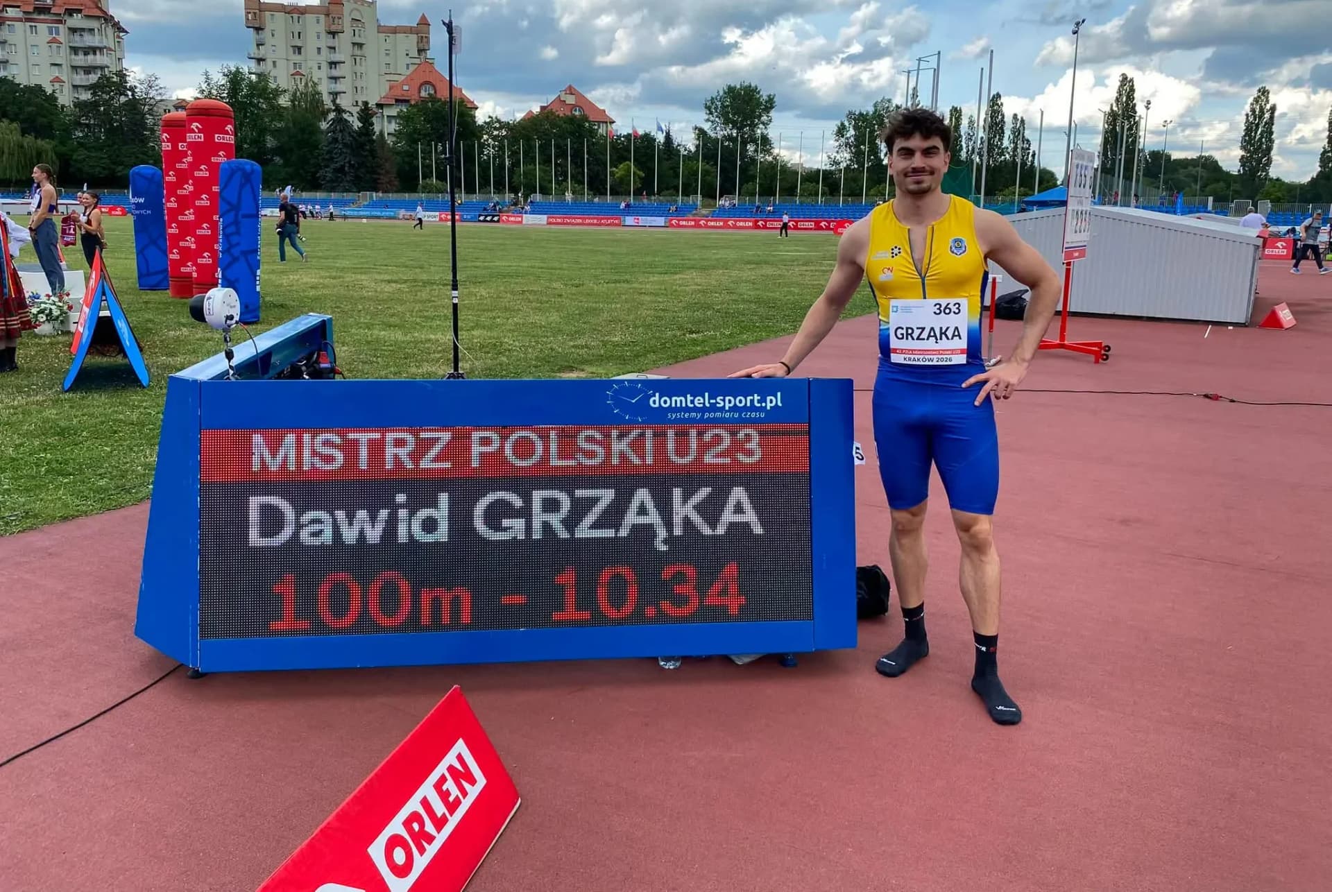 Dawid Grząka ze złotem mistrzostw Polski U23!