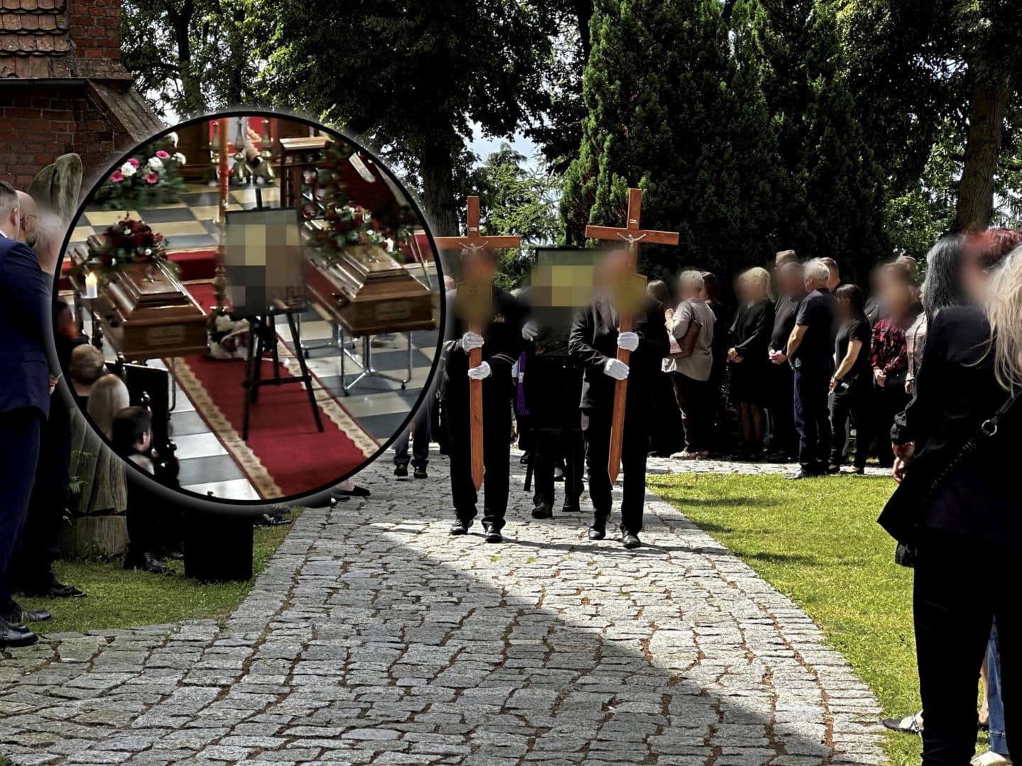 Do domu zabrakło im kilometra. Kondukt żałobny minął miejsce tragicznego wypadku BMW