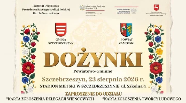 Dożynki w Szczebrzeszynie połączą konkurs wieńców i kiermasz sztuki ludowej
