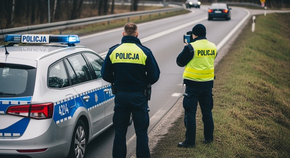 Drony nad Chełmem: Policja walczy o bezpieczeństwo na drogach