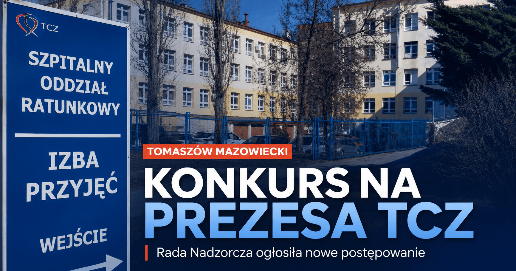 Drugi konkurs na prezesa Tomaszowskiego Centrum Zdrowia. Kandydaci mają zaledwie kilka dni na złożenie dokumentów