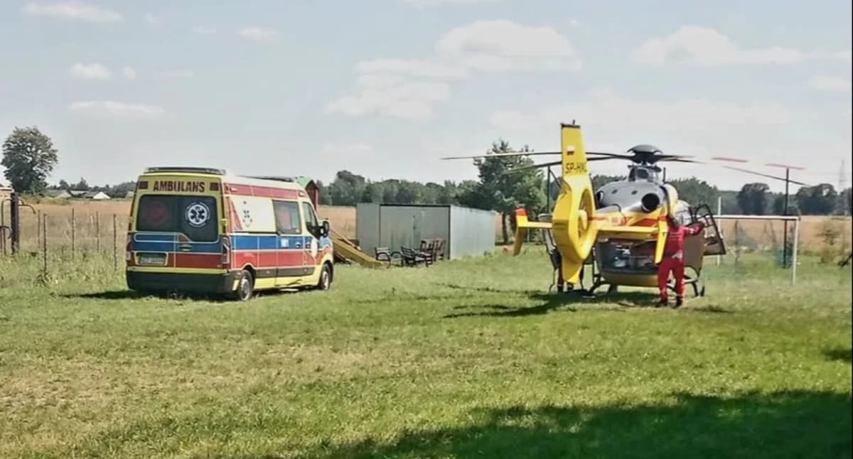 Dwulatka potrącona przez samochód. Na miejscu lądował śmigłowiec LPR