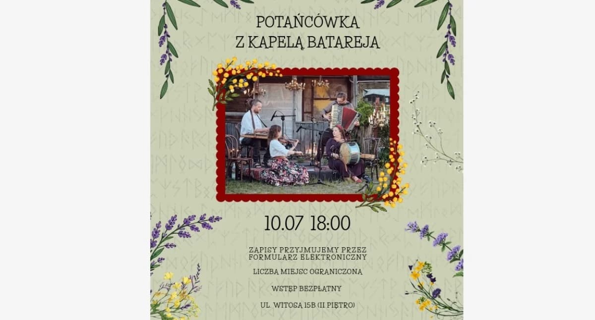 Dzisiaj Wiejska zabawa w mieście! Kapela Batareja …