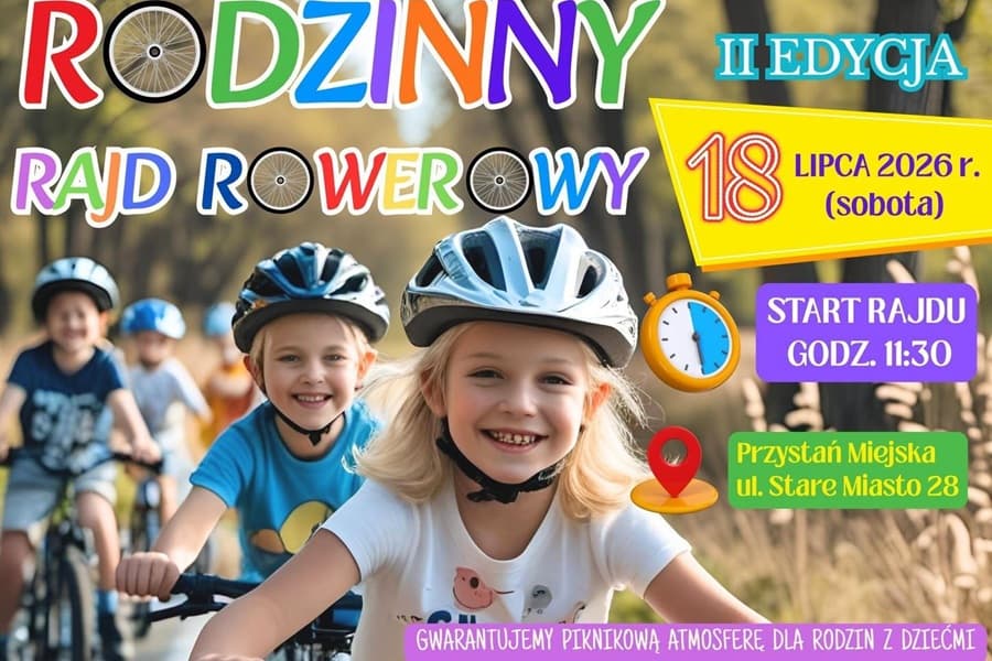 Eko-warsztaty, rowery i wielki piknik. Zbliża się II Rodzinny Rajd Rowerowy