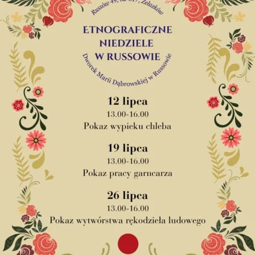 Etnograficzne niedziele w Russowie – wakacyjne spotkania z tradycją