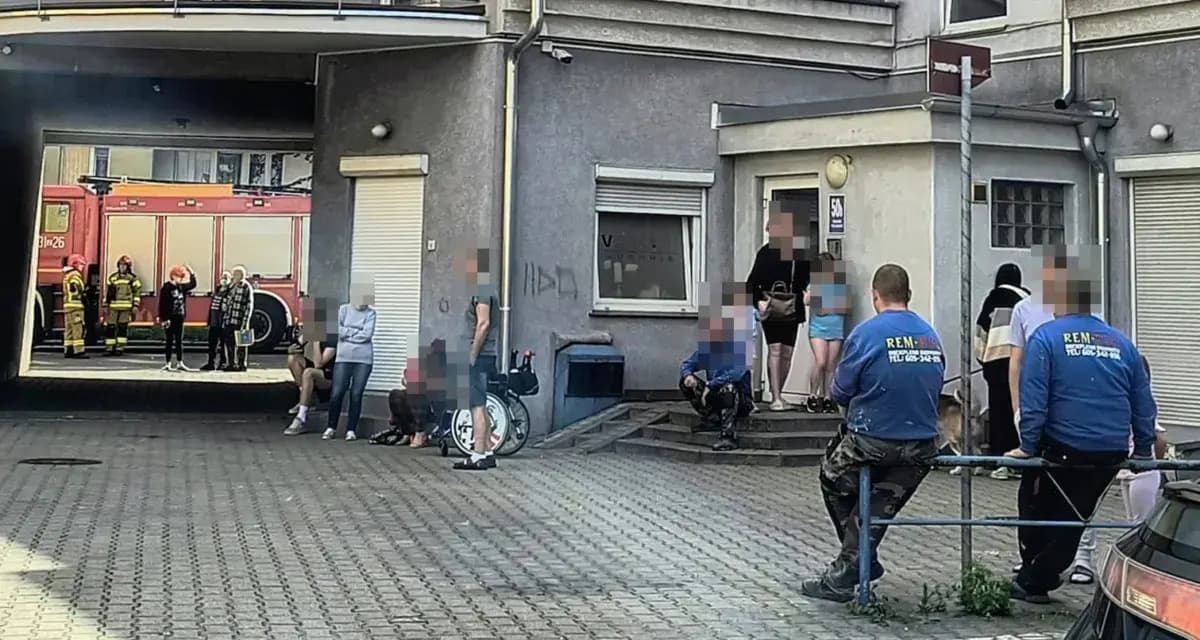 Ewakuacja w Stargardzie przy ulicy Wojska Polskiego