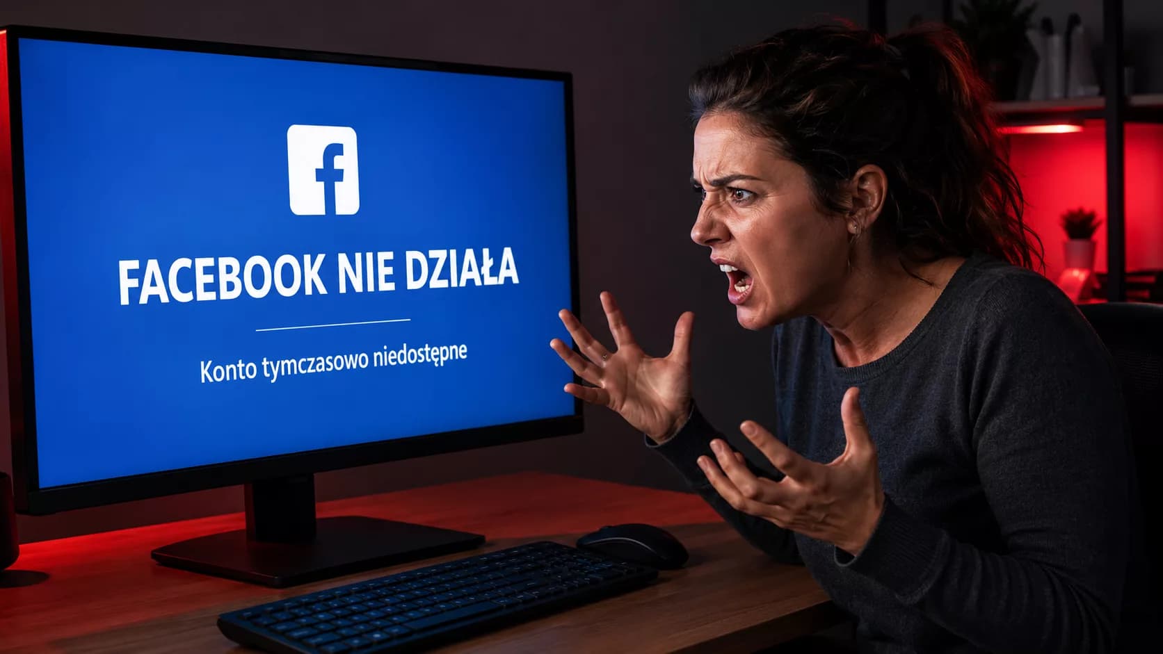 Facebook nie działa. Awaria, konta „tymczasowo niedostępne”